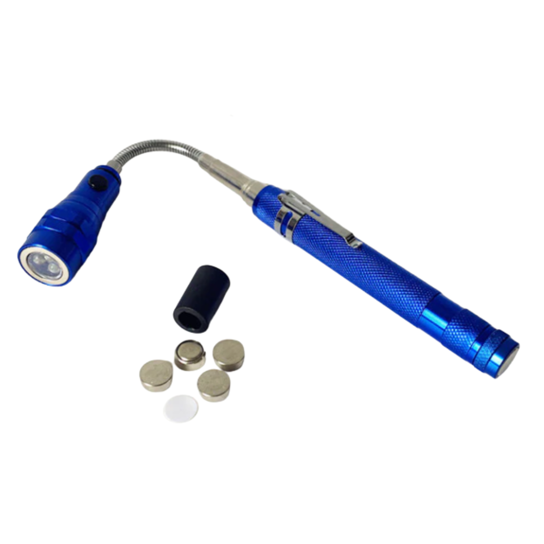 LED magnetic flexible flashlight for tight spaces