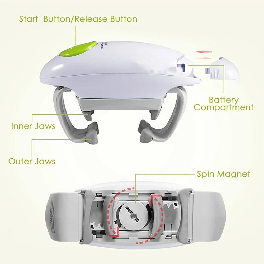 AutoGrip Electric Bottle & Jar Opener – Hands-Free Battery-Powered Kitchen Tool