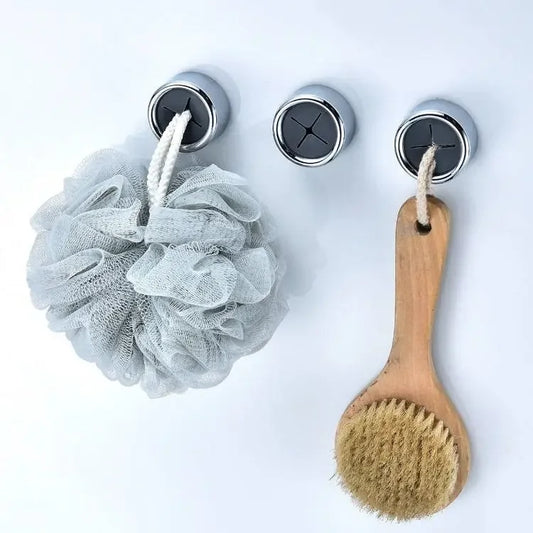 Adhesive Towel Plug Holder - Wall Mounted, Punch-Free Bathroom & Kitchen Organizer (3pcs)
