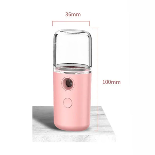 Nano Facial Hydrator Sprayer - Mini Rechargeable Humidifier & Face Steamer for Skin Care
