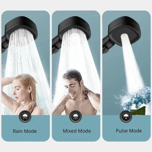 High Pressure Shower Head - 3 Modes Adjustable Filter Shower Head