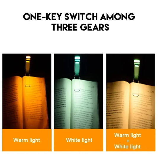 GlowRead – 3-Color USB Book Lamp