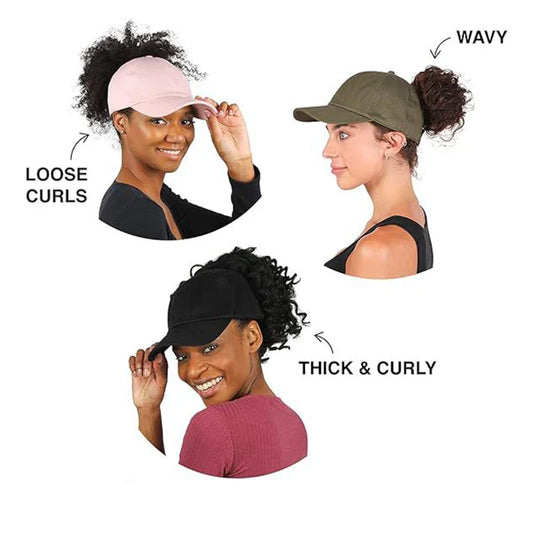 Magnetic Ponytail Cap for Women
