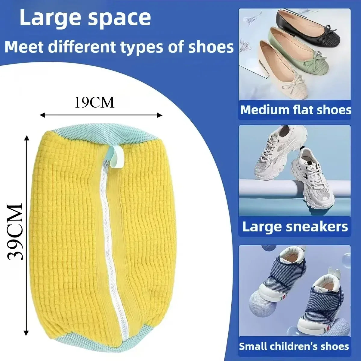 Padded Shoe Laundry Bag