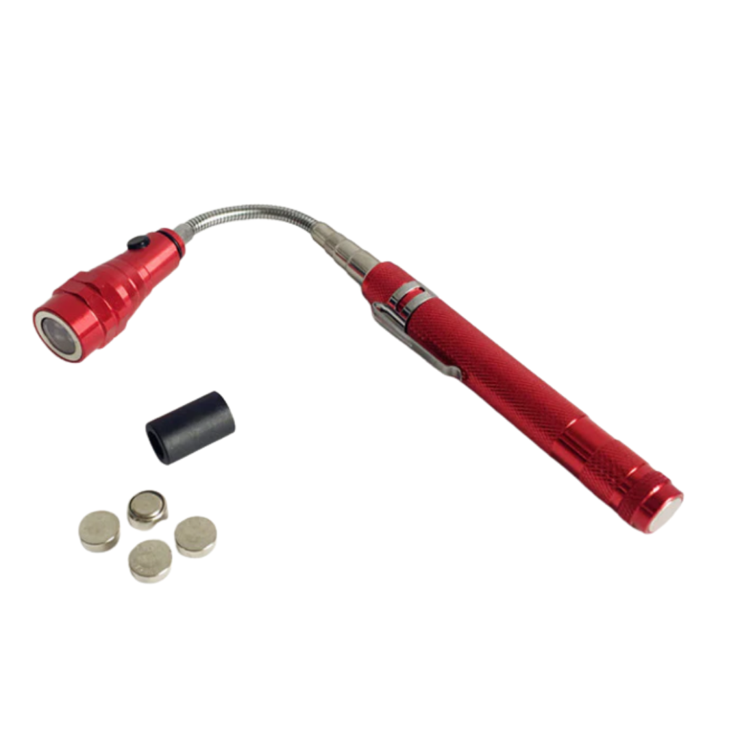 LED magnetic flexible flashlight for tight spaces