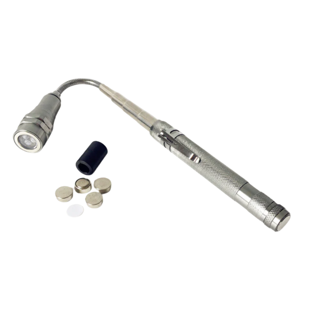 LED magnetic flexible flashlight for tight spaces