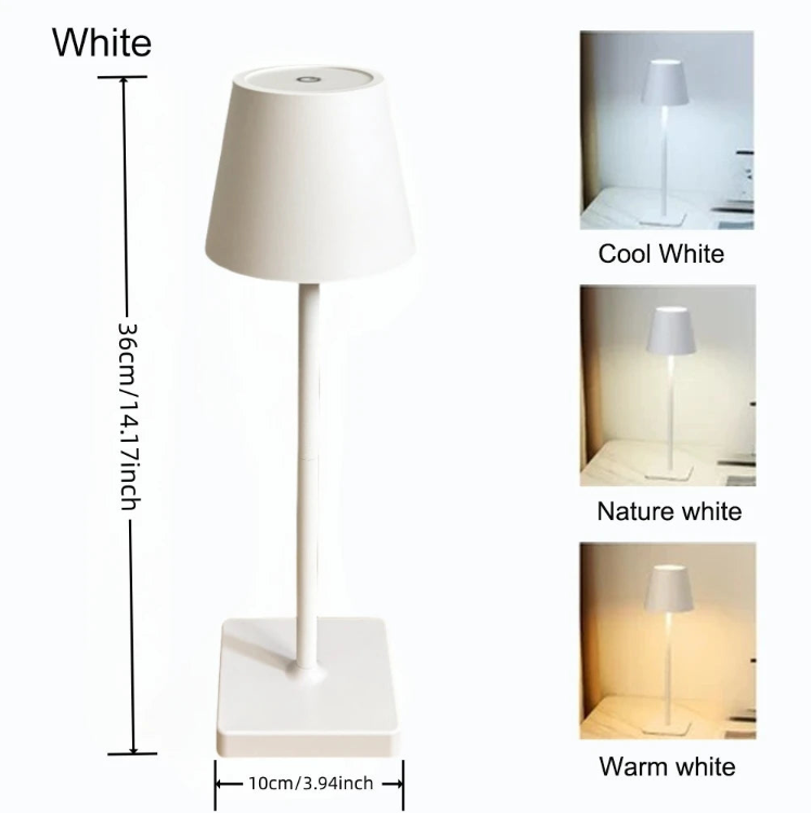 Wireless LED Table Lamp – Rechargeable Light with Touch Control