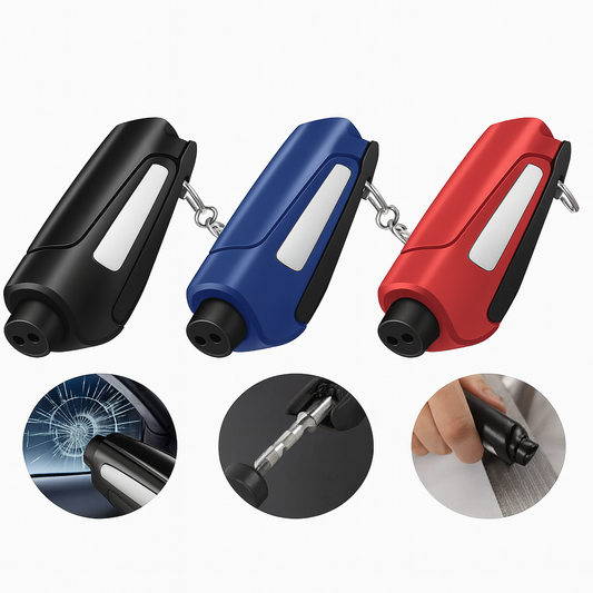 SafeBreak Emergency Hammer with Seatbelt Cutter – Be Prepared for Any Roadside Emergency