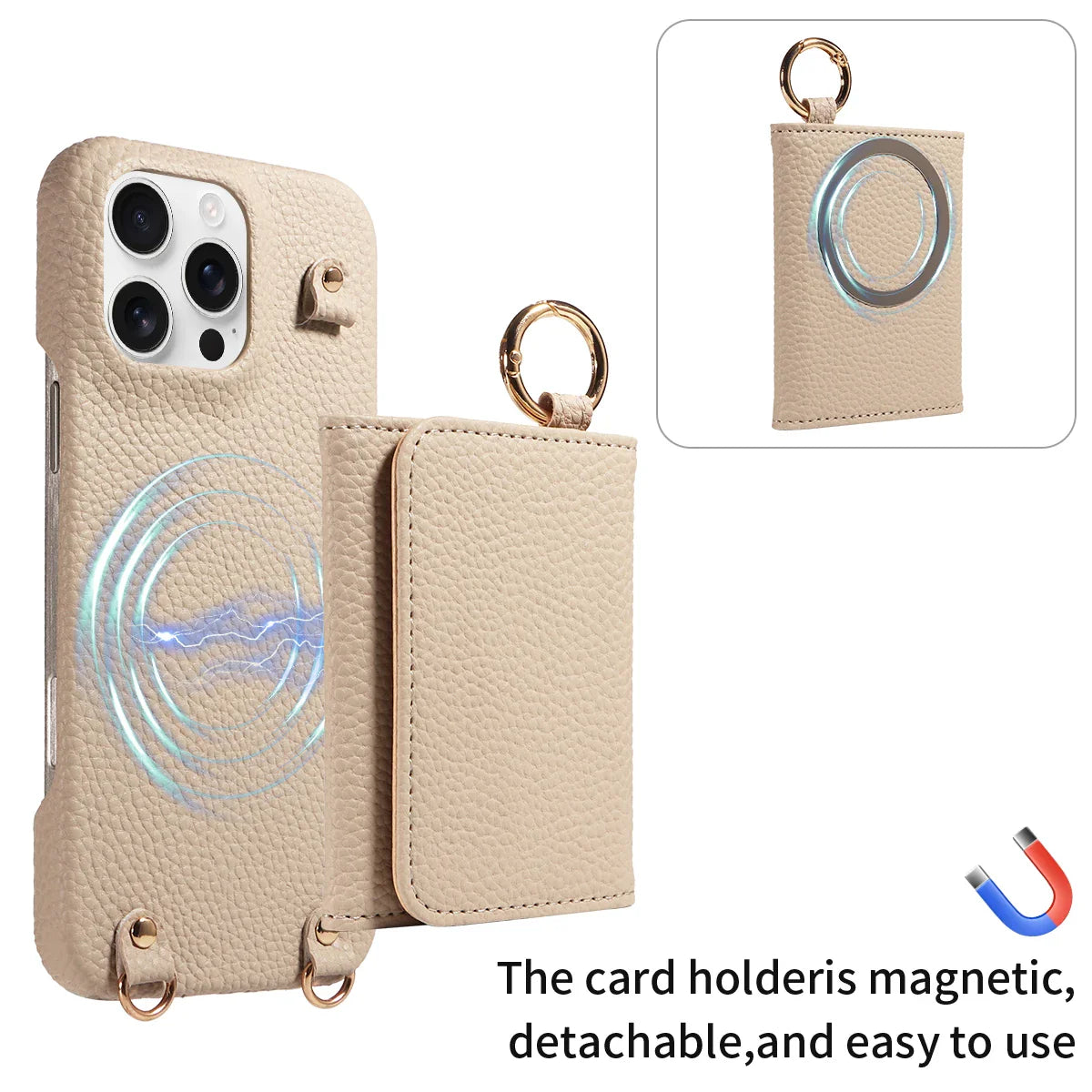 Crossbody PU Leather Wallet Case
