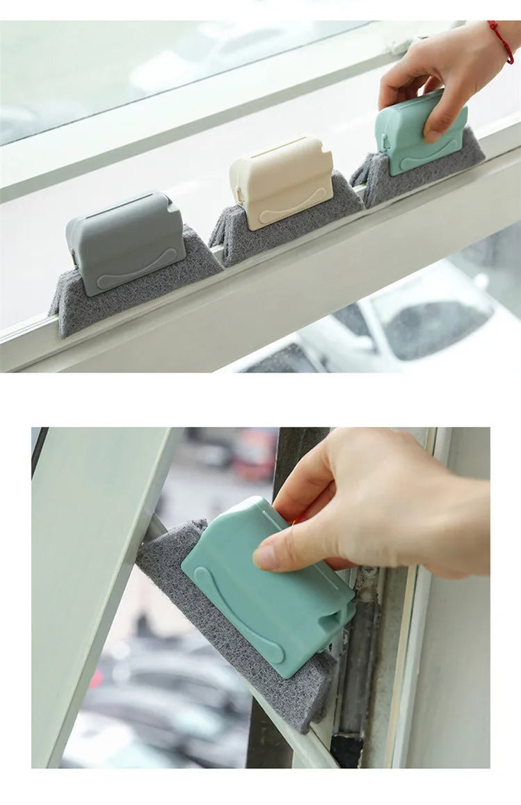 Window Slot Cleaner Tool - Groove Cleaning Brush
