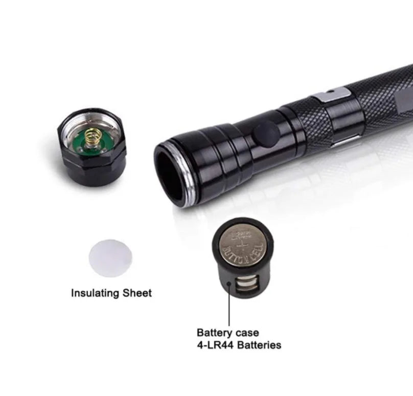 LED magnetic flexible flashlight for tight spaces