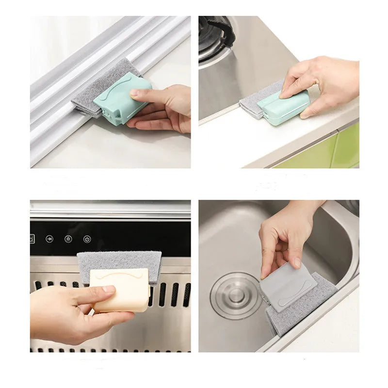 Window Slot Cleaner Tool - Groove Cleaning Brush