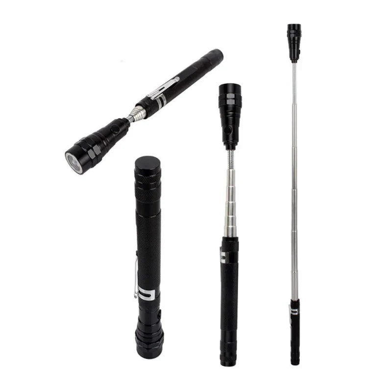 LED magnetic flexible flashlight for tight spaces