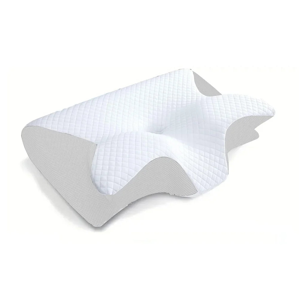 Memory Foam Cervical Pillow – 2-in-1 Ergonomic Neck Support