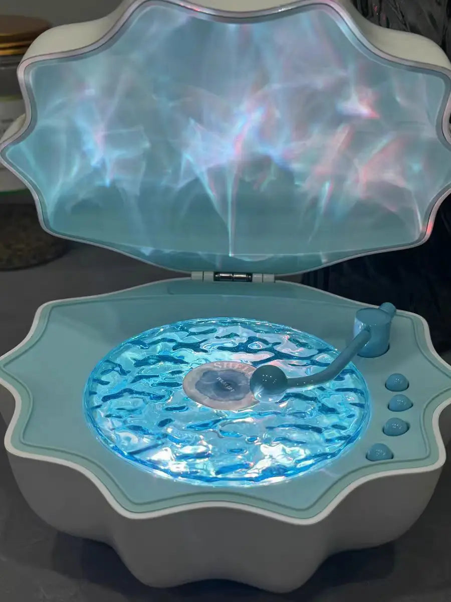 Portable Bluetooth Speaker for Bathroom with Projection Light