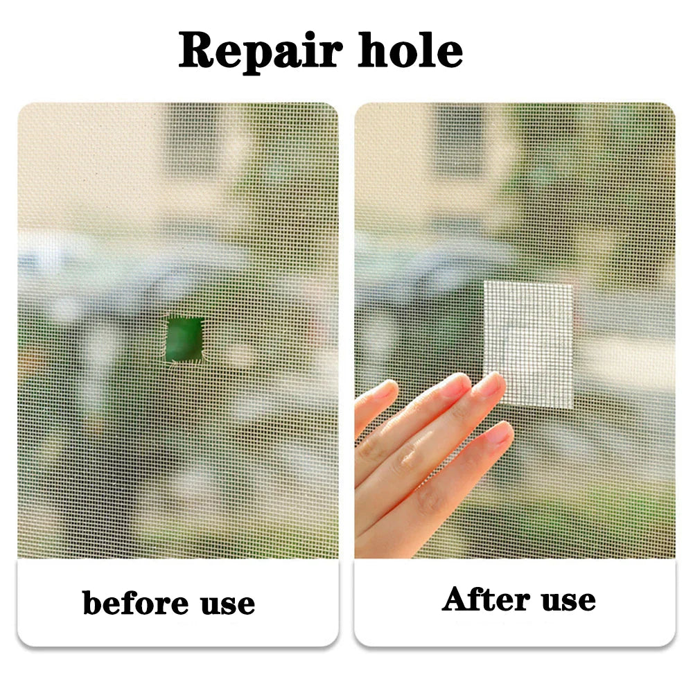 Waterproof Window Screen Repair Tape – Self-Adhesive Anti-Mosquito Mesh Patch