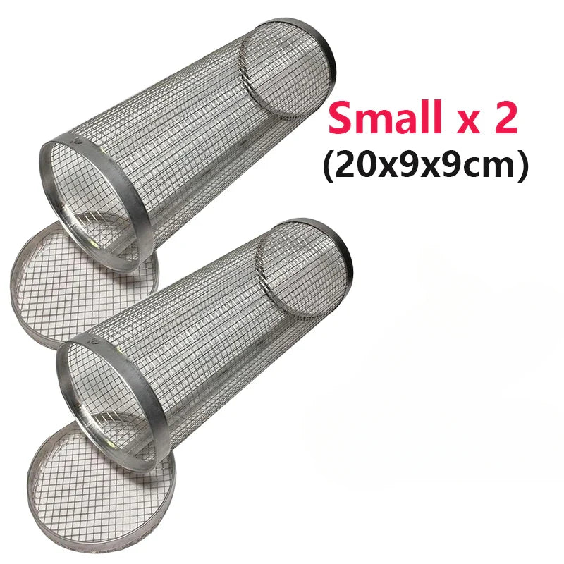 Barbecue Grill Grate Rolling Basket