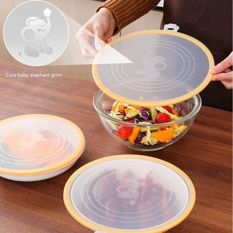FlexiCover Silicone Stretch Lids with Hook – Reusable Food Covers