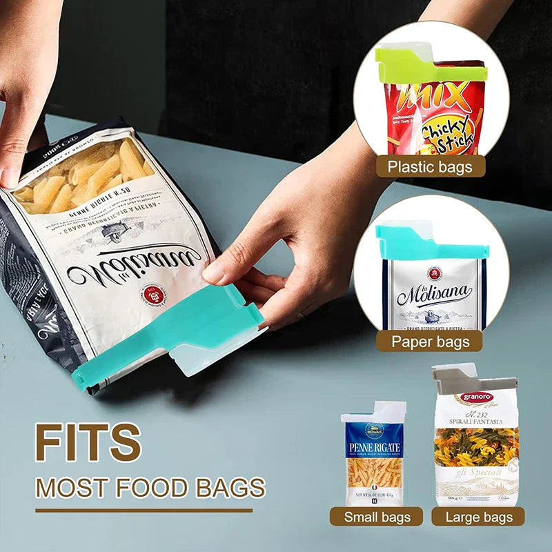FreshLock Pour-Spout Bag Clips for Food Storage