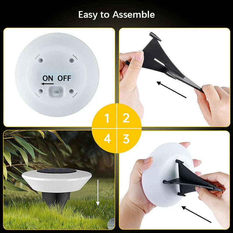 Solar Ground Lights – LED Outdoor Waterproof Floor Lamps