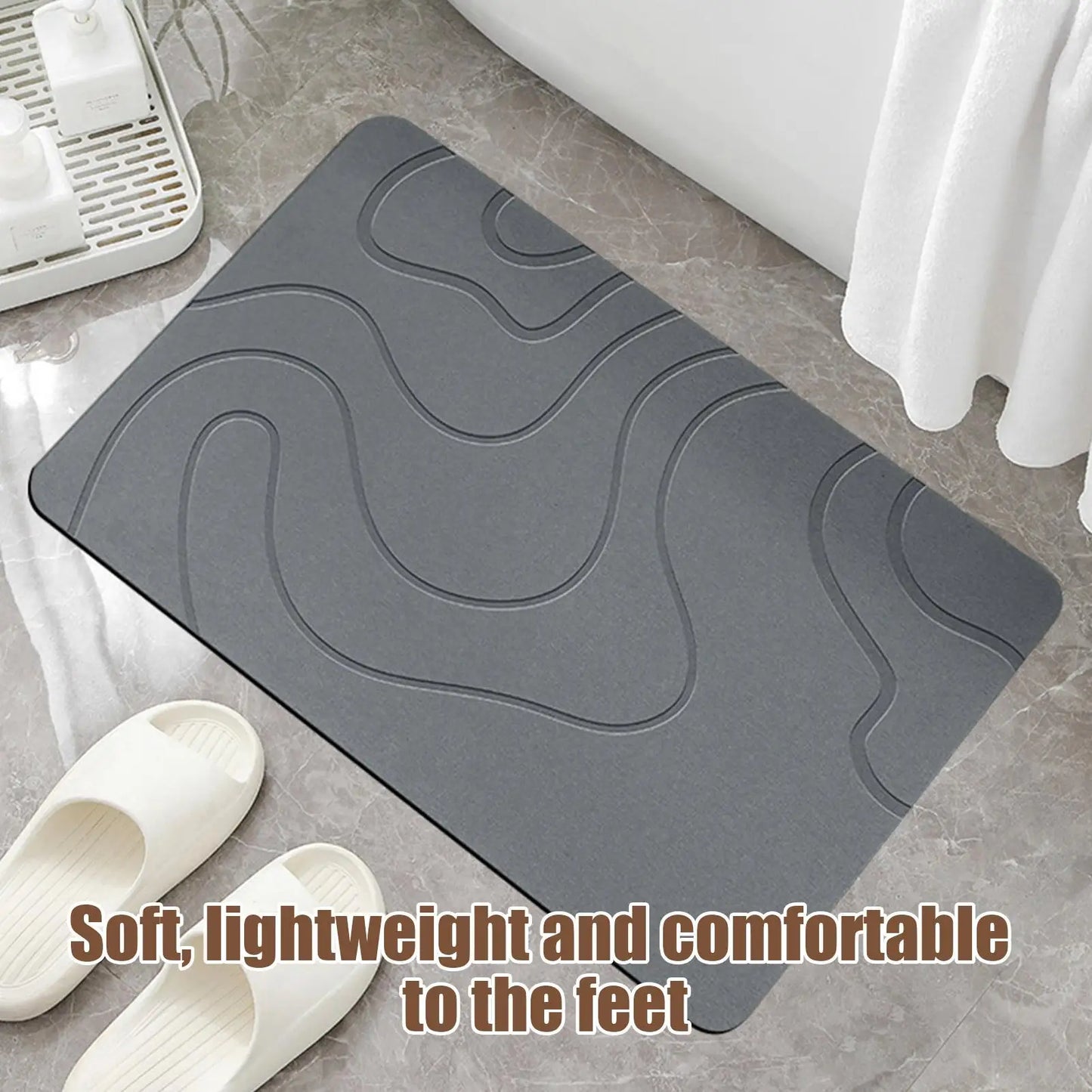 Quick-Dry-Soft Bath Mat