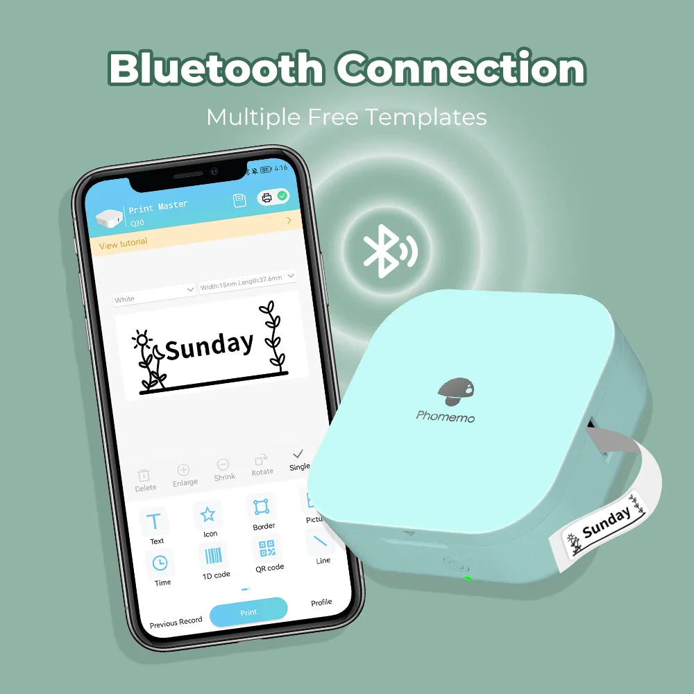 Mini Bluetooth Label Printer