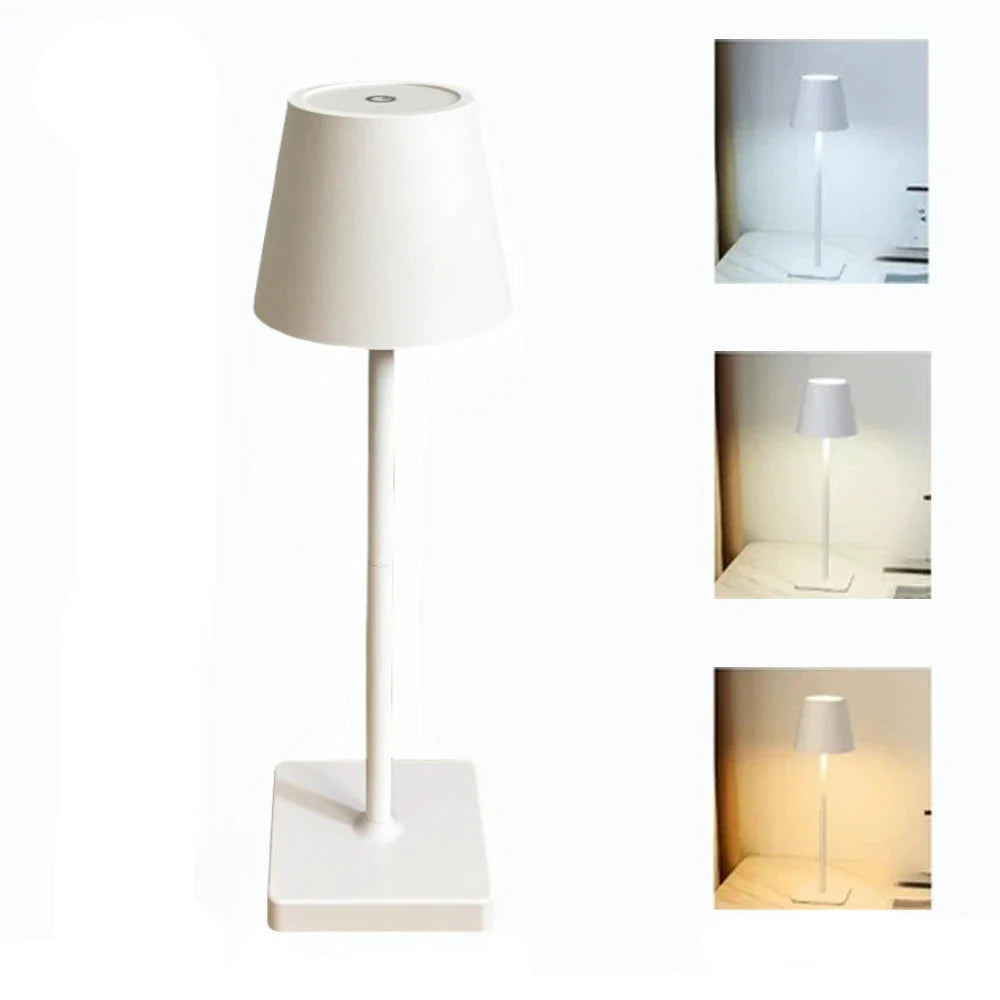 Wireless LED Table Lamp – Rechargeable Light with Touch Control