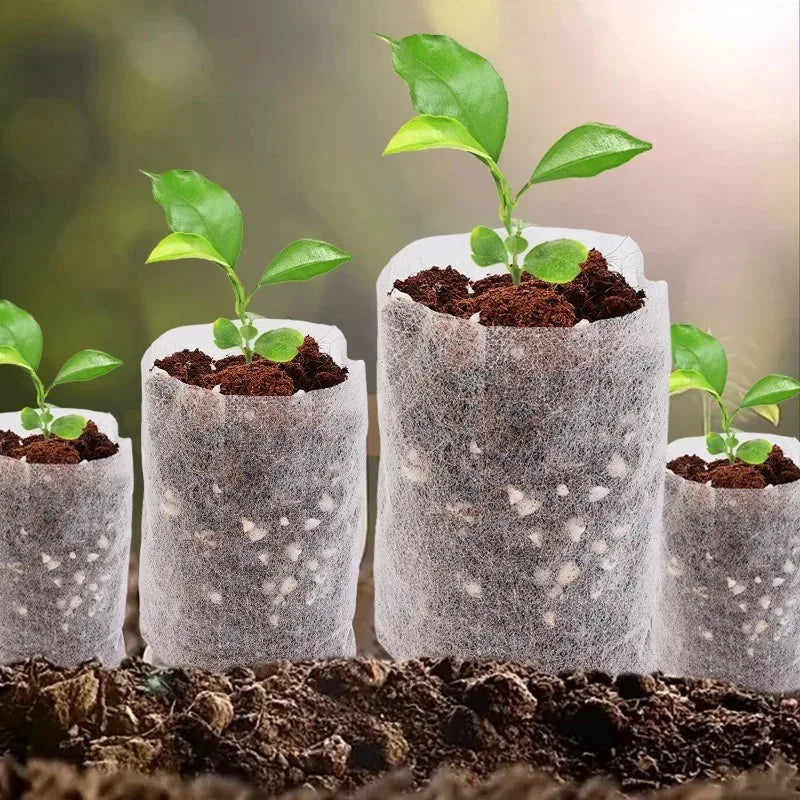 Biodegradable Grow Bags – Non-Woven Nursery Seedling Pots