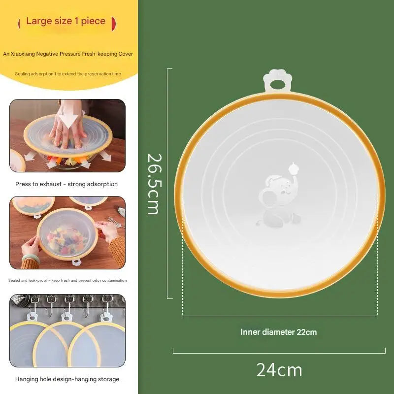 FlexiCover Silicone Stretch Lids with Hook – Reusable Food Covers