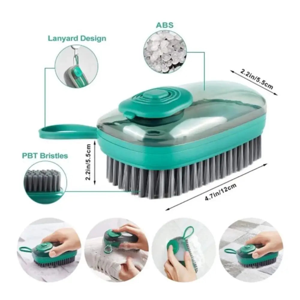 CleanFlow Automatic Soap Brush – Soft Multipurpose Cleaning Tool