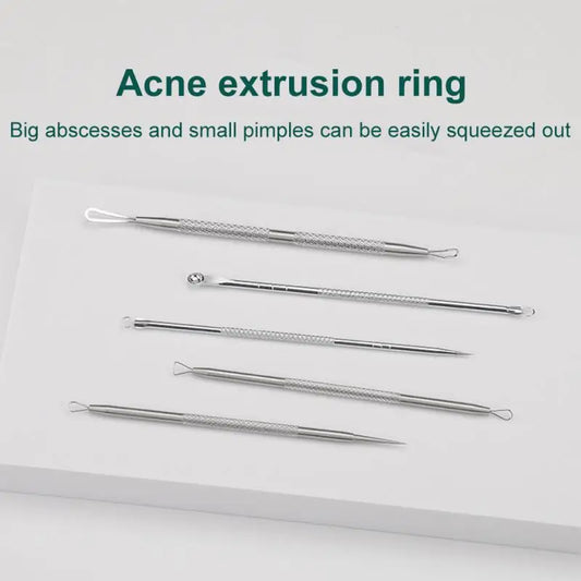 Acne & Blackhead Removal Needles Set - Stainless Steel Pore Cleaner Tool