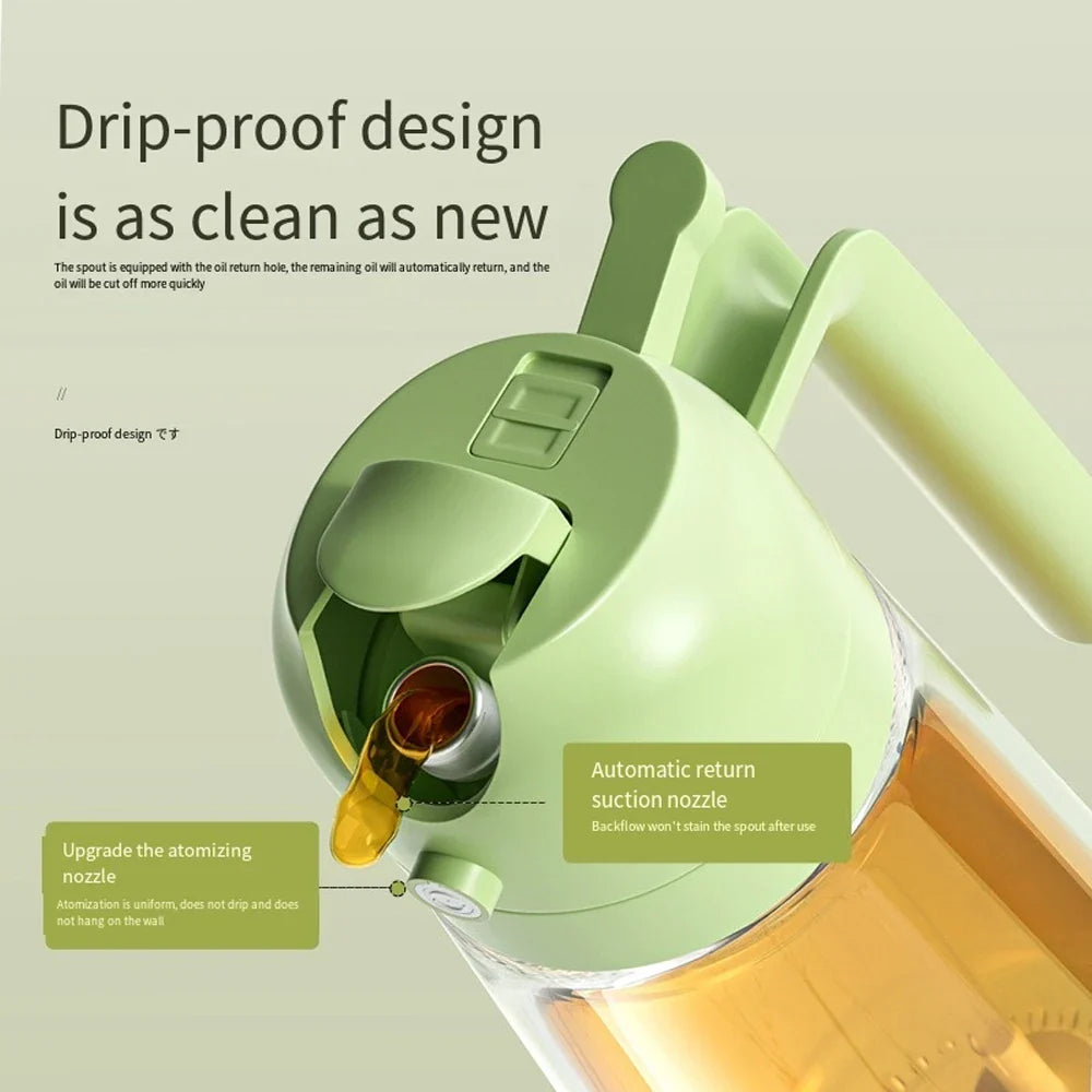 2-in-1 Glass Oil Spray Bottle
