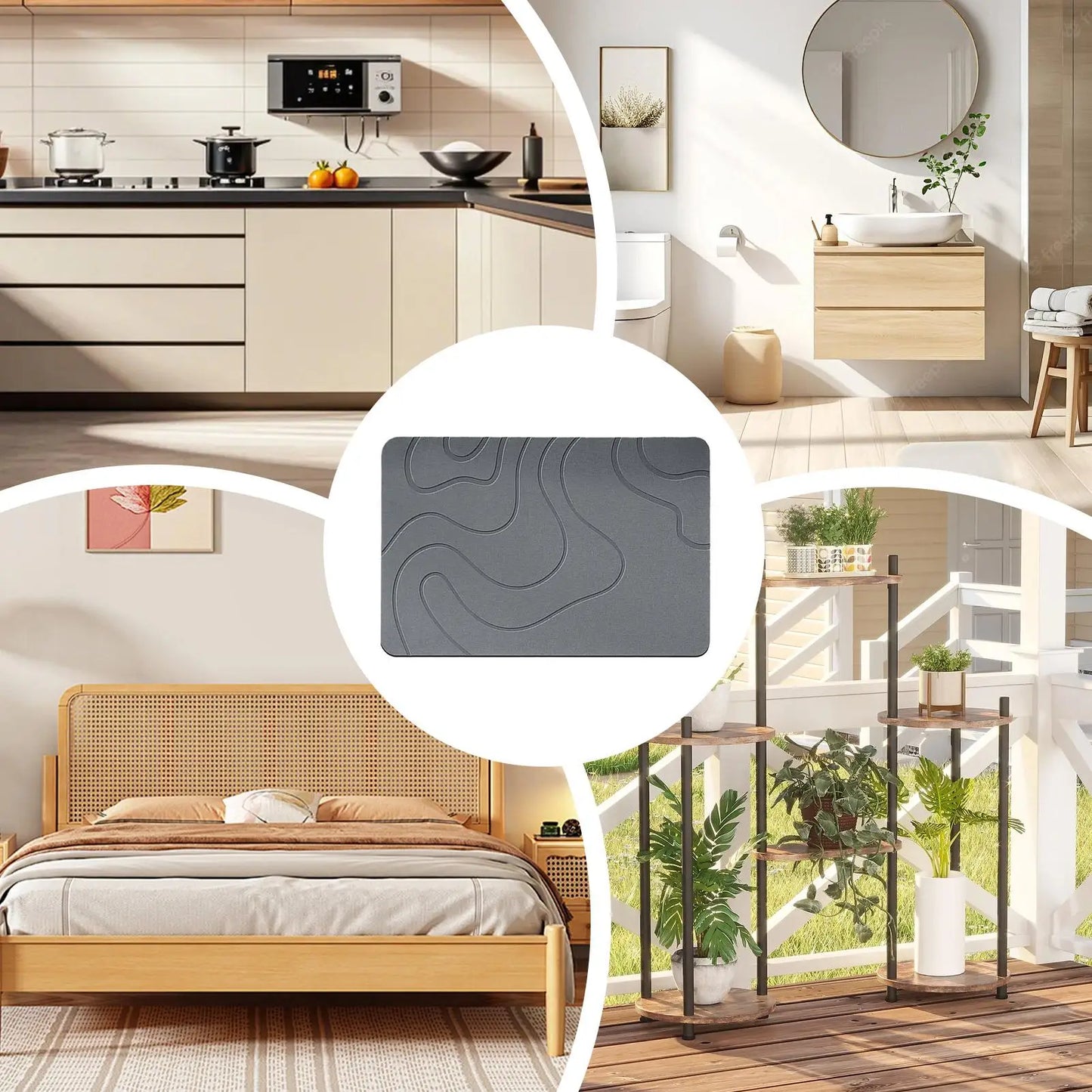 Quick-Dry-Soft Bath Mat