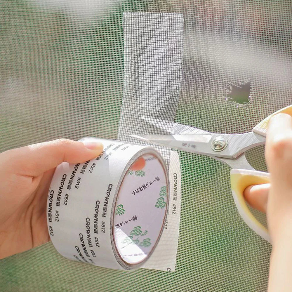 Waterproof Window Screen Repair Tape – Self-Adhesive Anti-Mosquito Mesh Patch