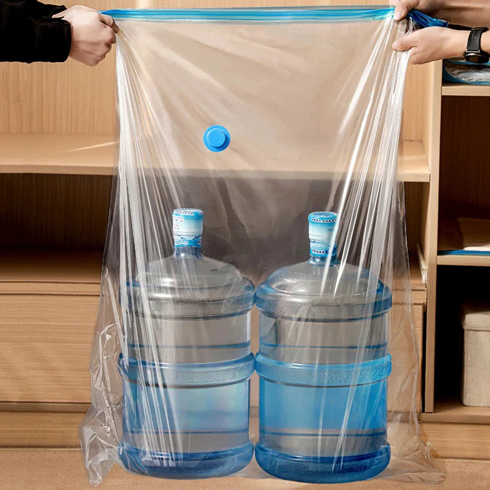 4PCS Reusable Vacuum Storage Bags with Hand Pump