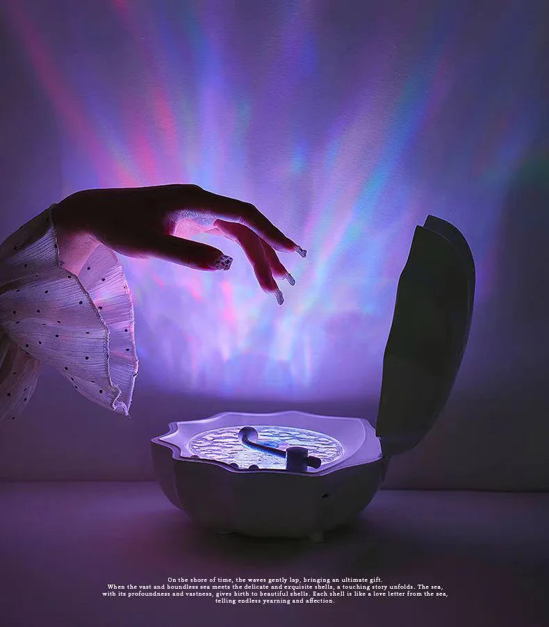 Portable Bluetooth Speaker for Bathroom with Projection Light