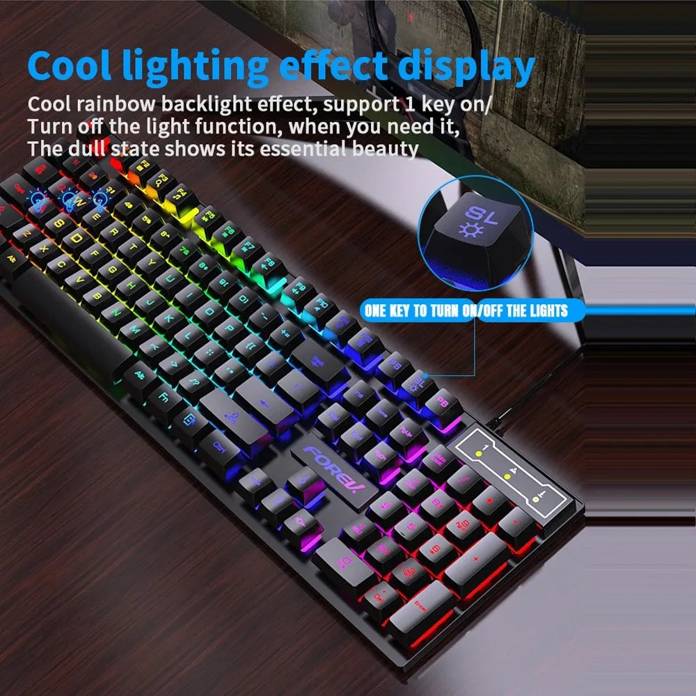 Keyboard & Mouse Set – Wired, Waterproof