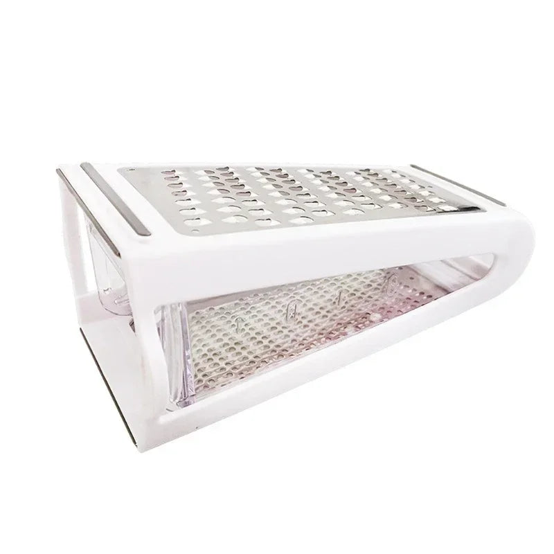 DualPrep 2-Sided Cheese & Vegetable Grater with Container