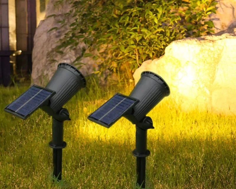 9-LED Solar Spotlights