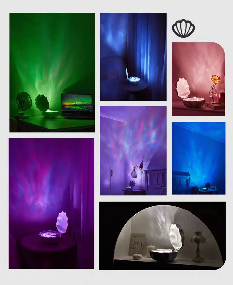 Portable Bluetooth Speaker for Bathroom with Projection Light