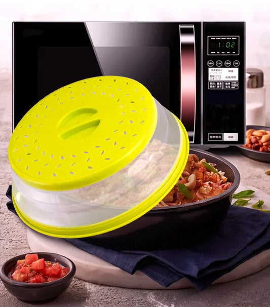 Microwave Splatter Cover - Heating Folding Silicone Lid for Cooking & Fresh Keeping