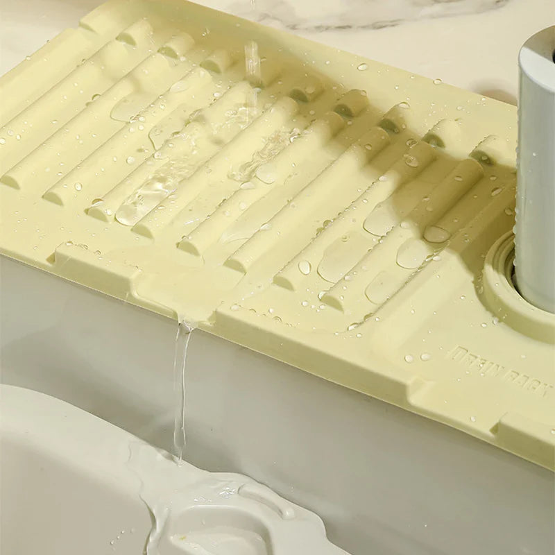 Kitchen Silicone Sink Faucet Mat - Splash Guard & Absorbent Protector for Your Sink
