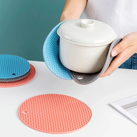 Multifunctional Kitchen Silicone Tableware Mat - Heat Resistant Coasters & Pot Holder