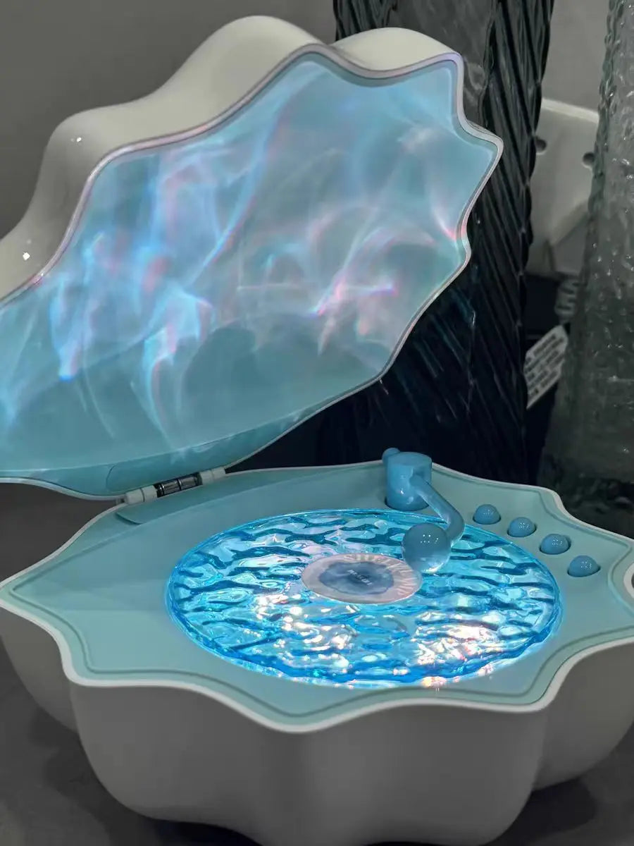 Portable Bluetooth Speaker for Bathroom with Projection Light