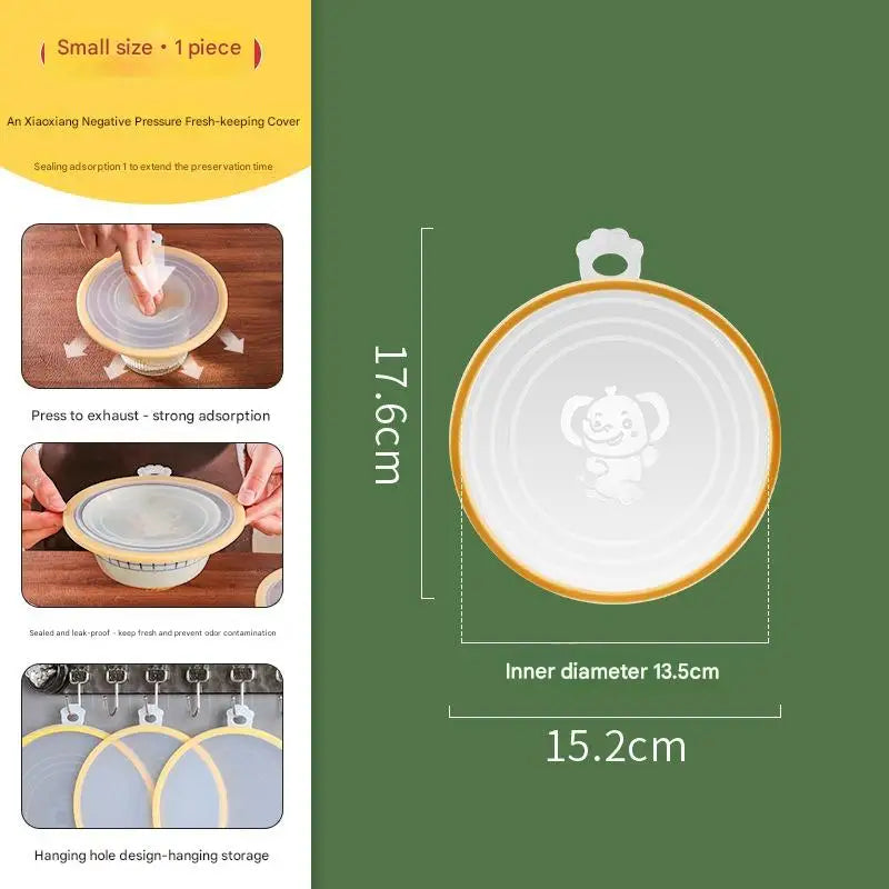 FlexiCover Silicone Stretch Lids with Hook – Reusable Food Covers