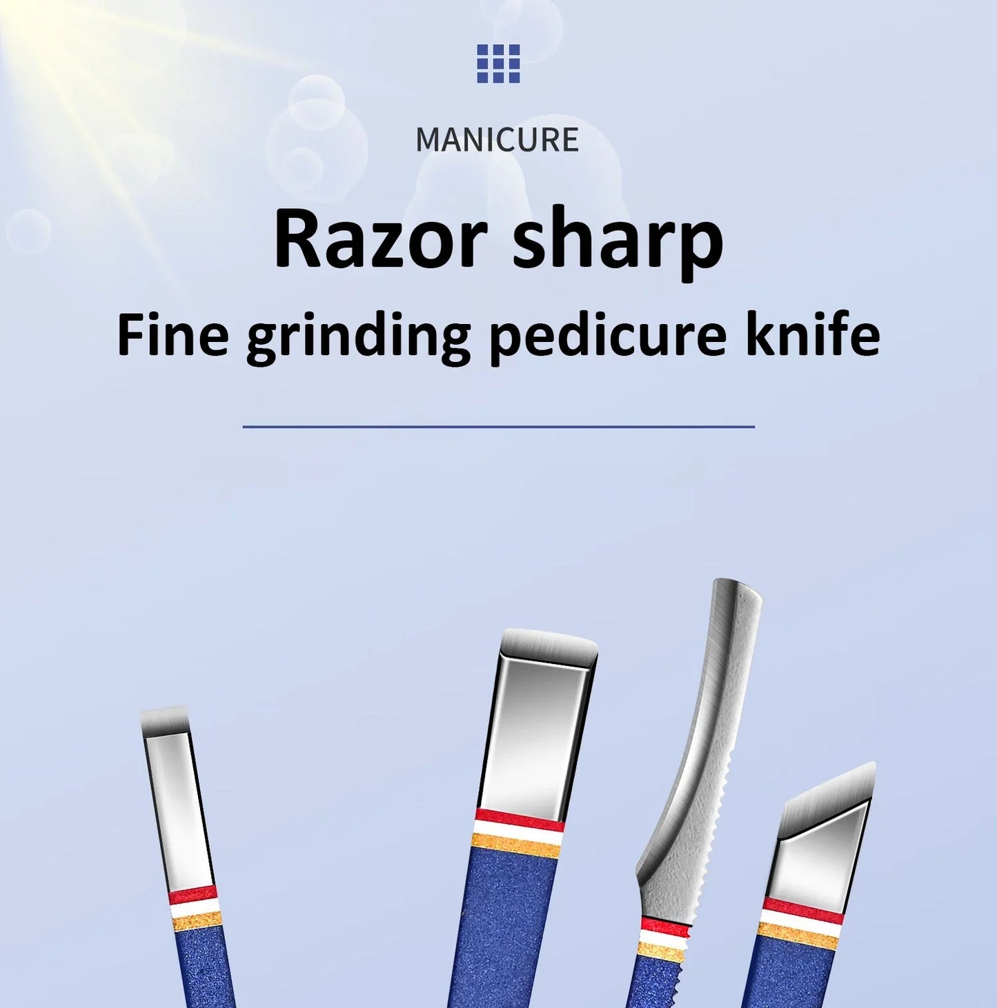Nail Cutter Set - Stainless Steel Manicure Kit with Folding Bag