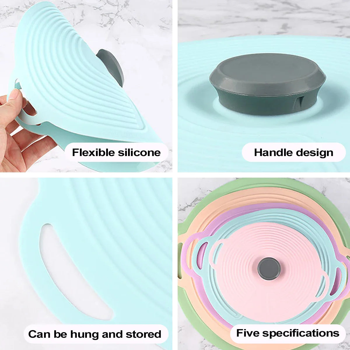 Reusable Silicone Lid Covers