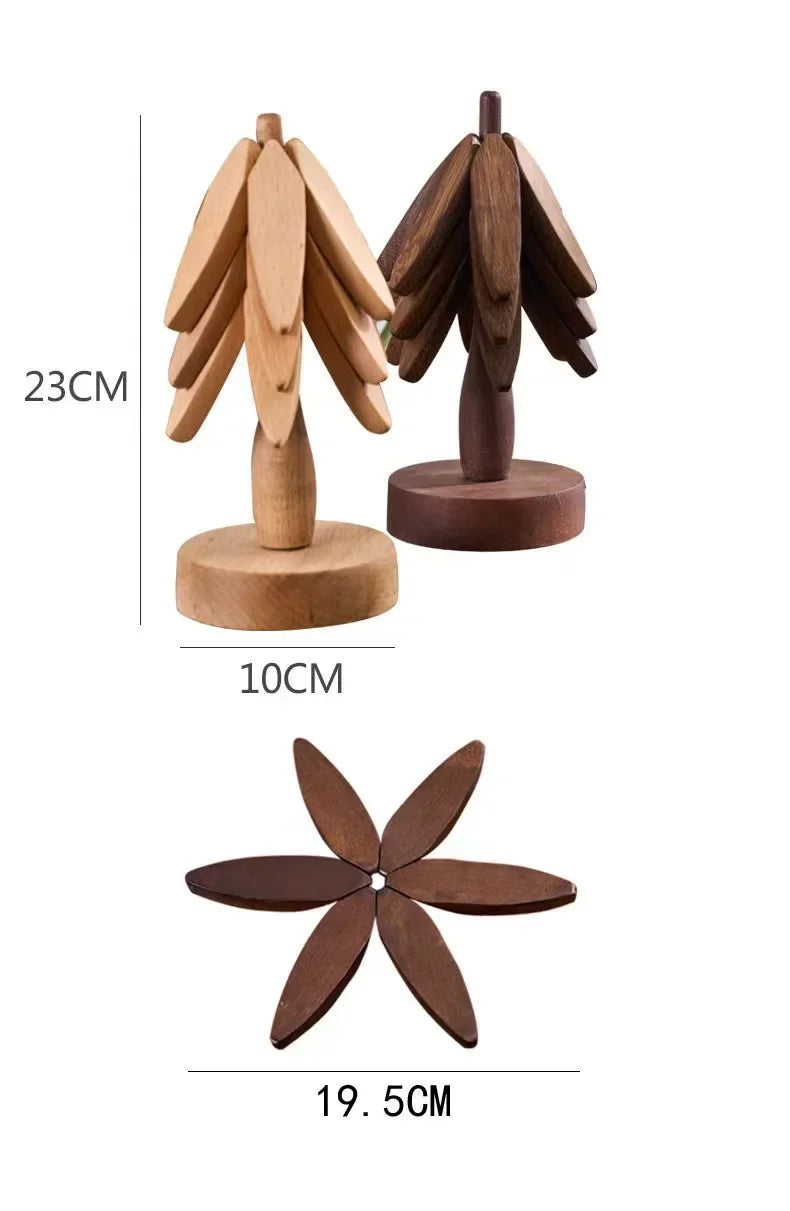 Black Walnut Heat-Resistant Pot & Cup Coaster