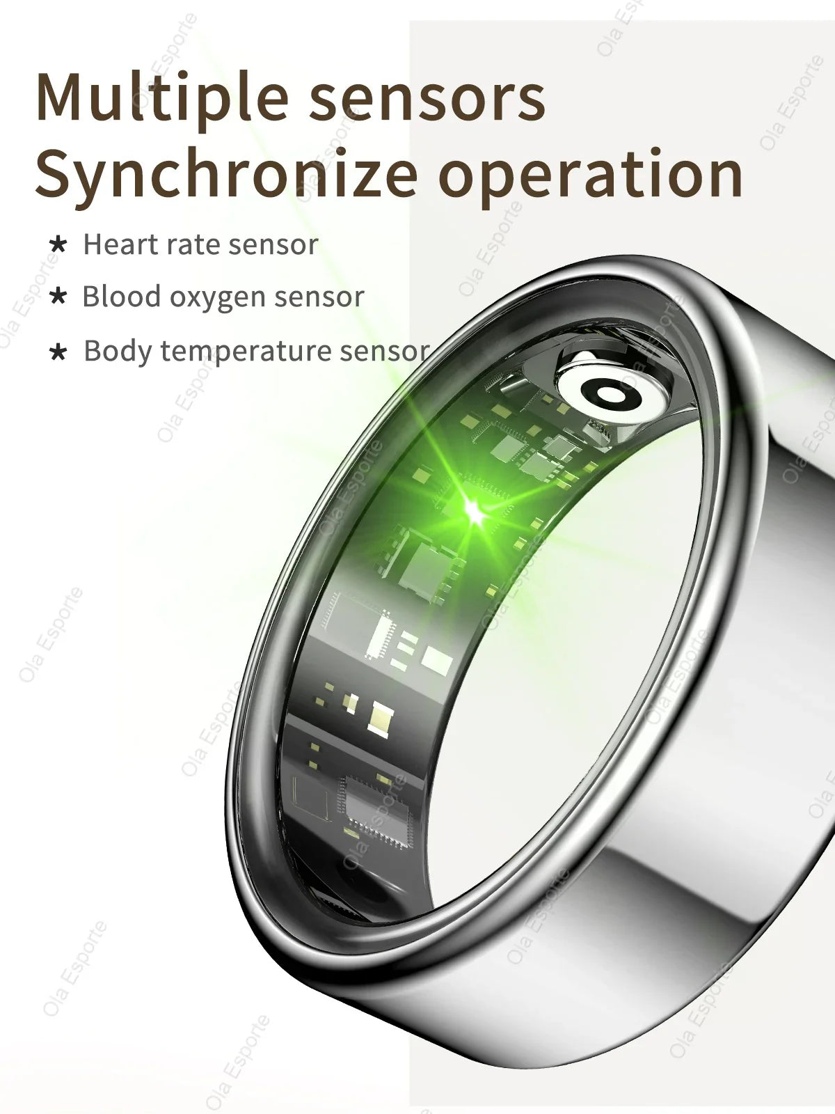 Smart Ring – Sleep Wearable with Heart Rate & Blood Oxygen Monitor, IP68 Waterproof, Multi-Sport Tracking