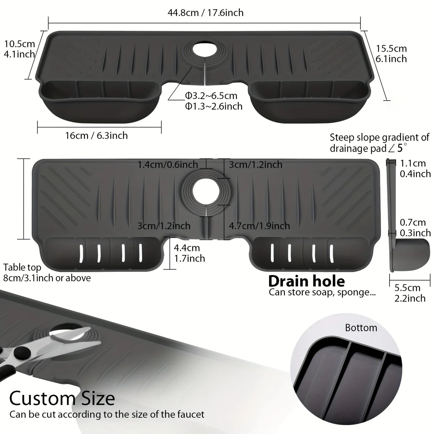 Silicone Sink Splash Guard